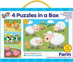 Galt 4 Puzzle v krabici - farma