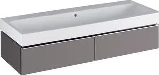 Koupelnový nábytek KERAMAG Icon skříňka pod umyvadlo, závěsná 119 x 24 x 47,7 cm, platinová lesklá 840122