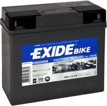 Exide Bike Factory Sealed GEL12-19 12V 19Ah 170A Motobaterie Exide Bike Factory Sealed GEL12-19 12V 19Ah 170A