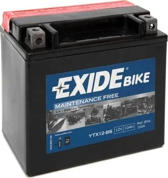 Exide Bike Maintenance Free ETX12-BS 12V 10Ah 150A od 849 Kč 