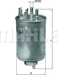 Palivový filtr Palivový filtr MAHLE (KL474) FIAT