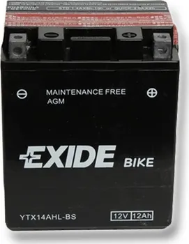Motobaterie Exide Bike Maintenance Free YTX14AHL-BS 12V 12Ah 210A