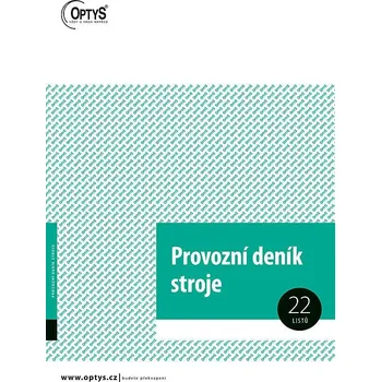 Optys 1234 provozní deník stroje A4 22…