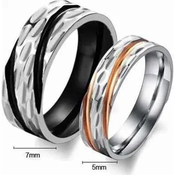 Prsten Snubní prsteny z chirurgické oceli GJ302