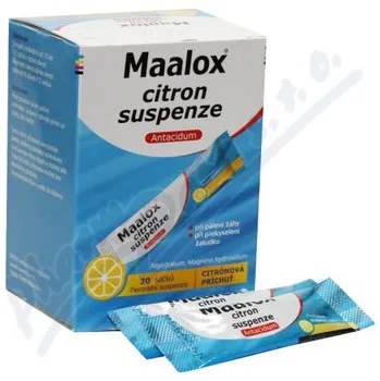 Lék proti pálení žáhy Maalox Citron Suspenze 20 I sáčků