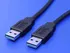 Datový kabel USB3.0 propojovací 1.8 m A-A - černý
