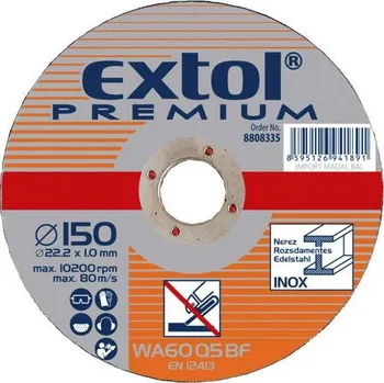 Řezný kotouč Extol Industrial 8701000 115 mm