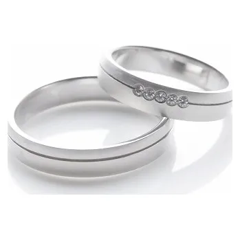 Prsten Snubní prsteny z chirurgické oceli OC1012