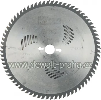 Pilový kotouč DT4357 DeWALT Pilový kotouč 300x30mm, 72 zubů