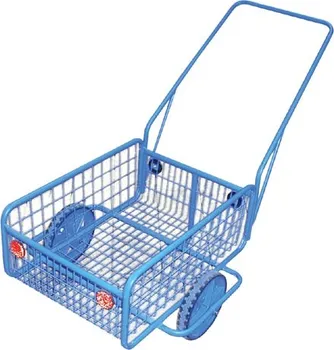 Dvoukolový ruční vozík vozík RAPID V plochá obruč, komaxit, 450x640x280(1320)mm