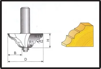 Fréza Stavtool tvarové frézy do dřeva 8x34,4x12,7mm