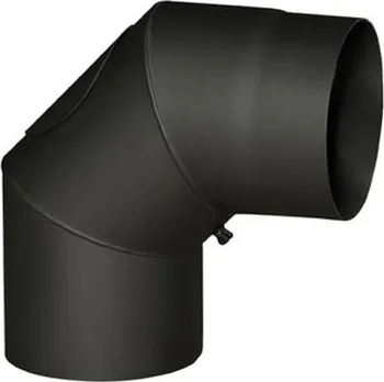 Kouřovod Eurometal Group Koleno kouřové 120 mm/1,5 mm černé