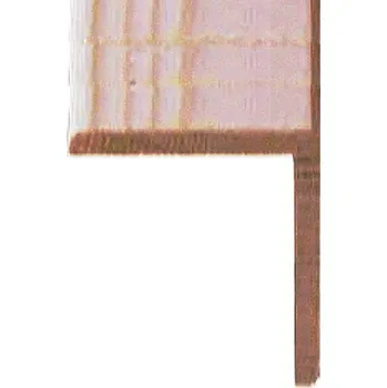 Stavební materiál Rohová lišta č.580 - 52 mm x 52 mm x 2,40 m, " L" nastavovaný smrk, RF5252