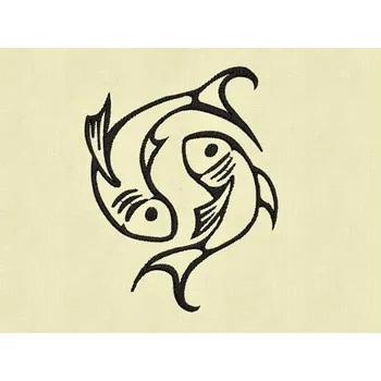 Nášivka Pelisport Výšivka zvěrokruh Ryby S - 8 x 10 cm