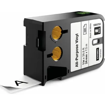 Pásek do tiskárny Páska Dymo 7m x 24mm, černý tisk/bílý podklad, XTL, vinylová univerzální, 1868753