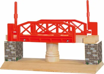 Dřevěná hračka Woody - Příslušenství k dráze - Otáčecí most