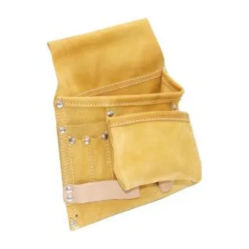 Kapsa na opasek kombinovaná, profesionální kožená kapsa na nářadí