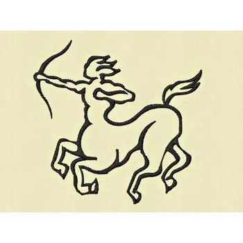 Nášivka Pelisport Výšivka zvěrokruh Střelec S - 10 x 10 cm