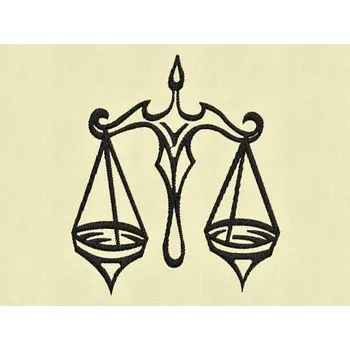 Nášivka Pelisport Výšivka zvěrokruh Váhy S - 8,5 x 10 cm