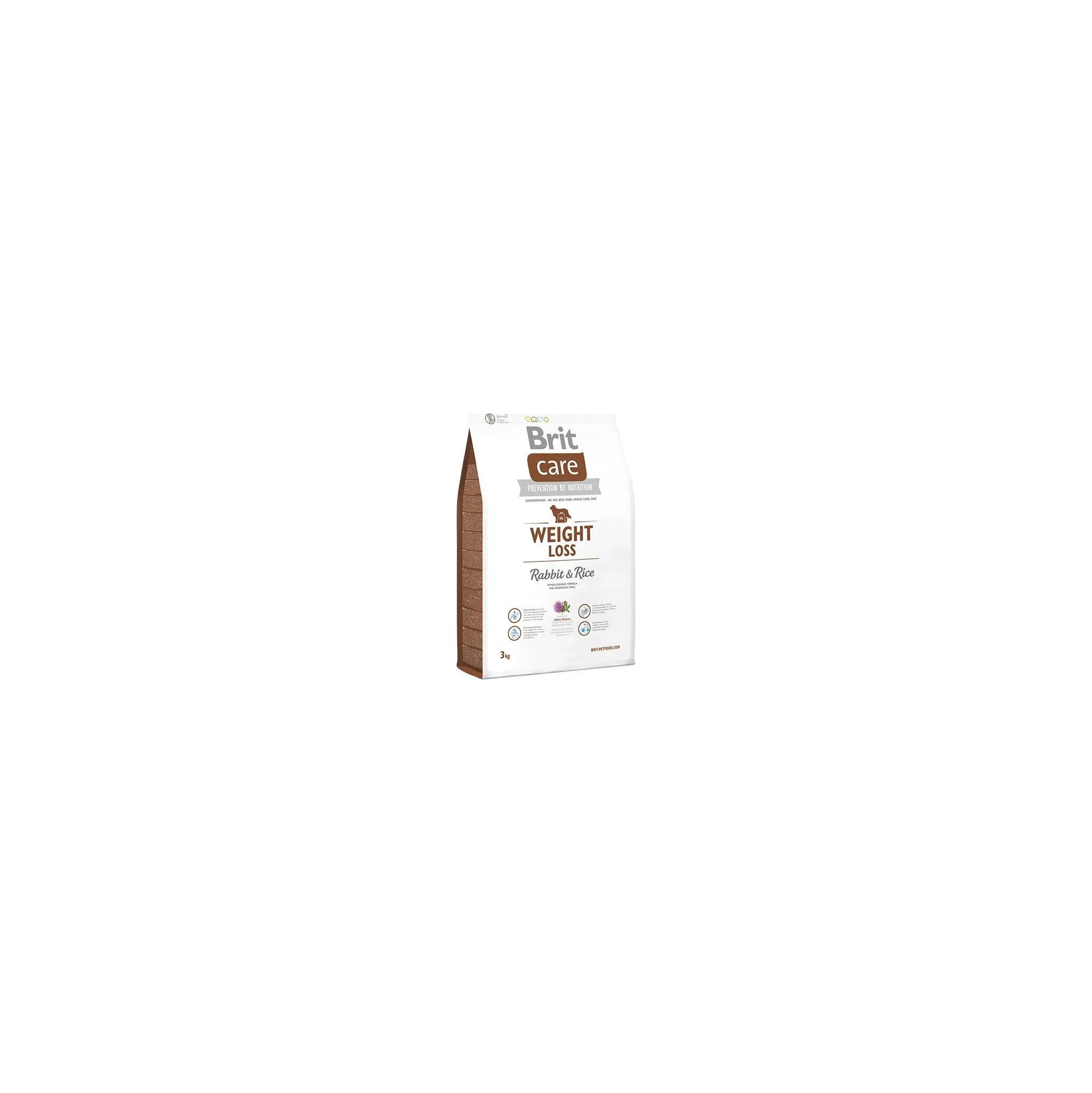 Fotografie 3 - Krmivo pro psa Brit Care Dog Weight Loss Rabbit/Rice 3 kg