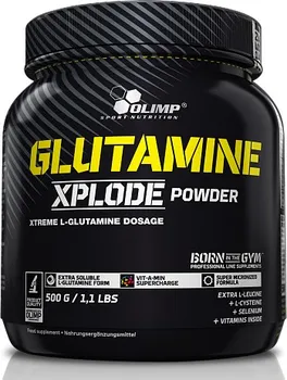 Aminokyselina Glutamine Xplode, Olimp, 500 g - Pomeranč