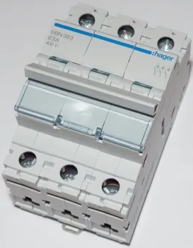 vypínač na DIN lištu SBN363 Vypínač 3 pól. 63A