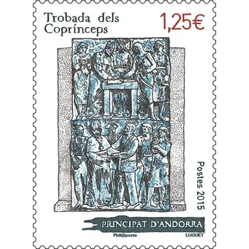 Poštovní známka Post France (2015) MiNr. 789 ** - Andora (Fr.) - Setkání - Andorra