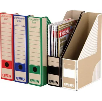 Archivační box Pořadač na časopisy EMBA 330x230x75mm zelený