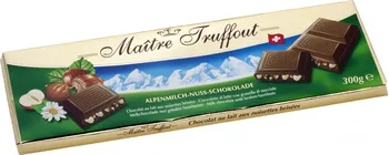 Čokoláda Swiss mléčná čokoláda s oříšky 300g Maitre