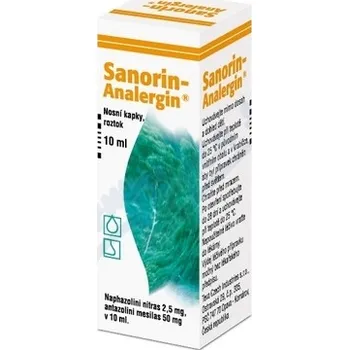 Sanorin-Analergin nosní kapky 1 x 10 ml Lék na alergii Sanorin-Analergin nosní kapky 1 x 10 ml
