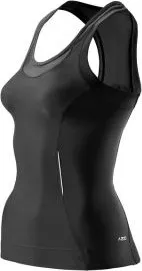 Skins Bio A200 Womens Black/Black Racer back top kompresní oblečení