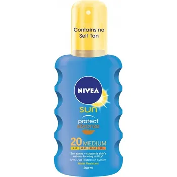 Přípravek na opalování Nivea Sun Protect & Bronze Spray SPF 20 200 ml