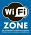 Informační tabulka Samolepka Wi-Fi zone k nalepení zevnitř