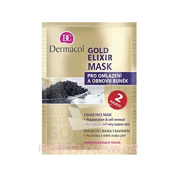 Pleťová maska DERMACOL Gold Elixir Mask 16 ml