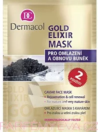 Pleťová maska DERMACOL Gold Elixir Mask 16 ml