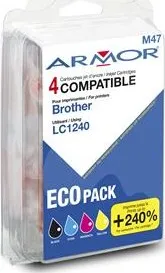Armor ink-jet Brother LC1240/1280,Multipack CMYK