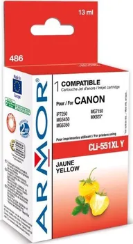 ARMOR cartridge pro CANON Pixma MG5450, IP7250 (CLi551XLY) Yellow 13ml