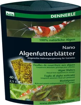 Krmivo pro rybičky DENNERLE řaskové plátky Dennerle Nano Algenfutterblätter 40Ks
