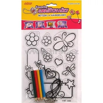 kreativní sada Smt Creatoys Kouzelné smršťovačky Řetízky a náhrdelníky