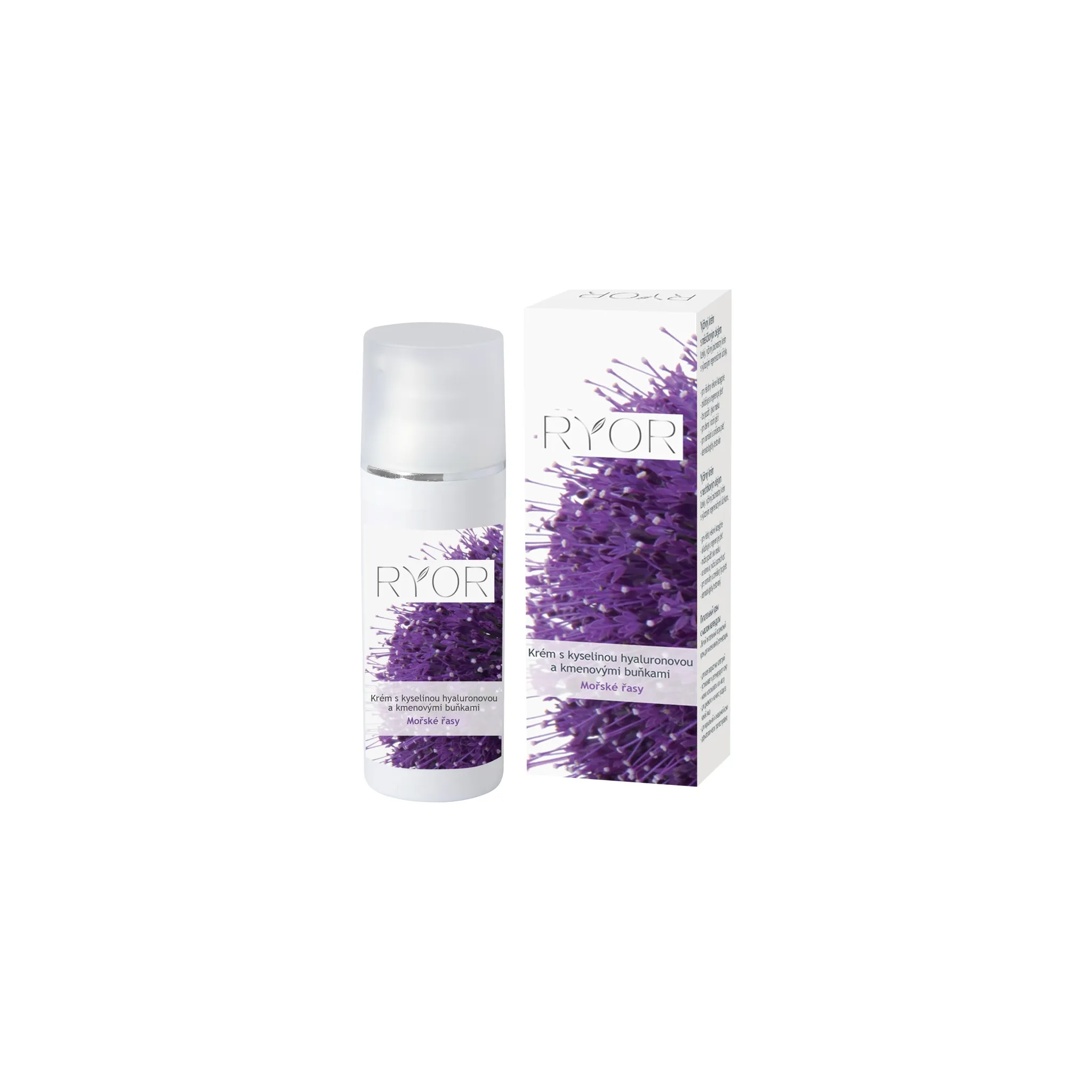 Fotografie 1 - Pleťový krém RYOR Mořské řasy krém s kyselinou hyaluronovou a kmenovými buňkami 50 ml