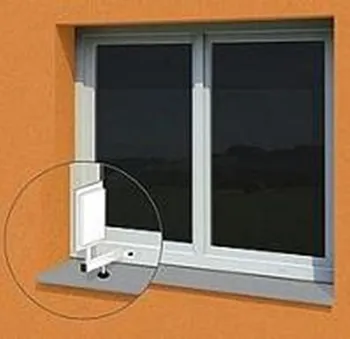 Televizní držák Držák malých antén/teploměrů na plastová okna bez nutnost vrtání do konstrukce nosnost 0,8kg