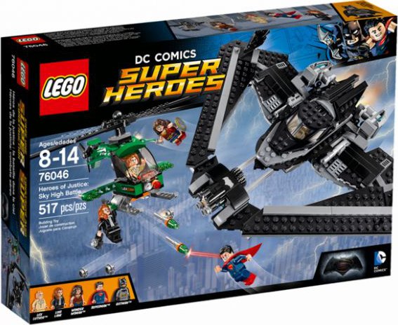 LEGO 76046 SUPER HEROES Hrdinové spravedlnosti: souboj vysoko v oblacích