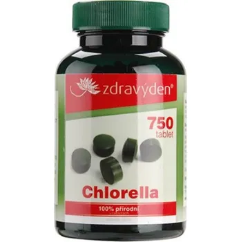 Přírodní produkt Zdravý den 100% přírodní řasa Chlorella 750 tbl.