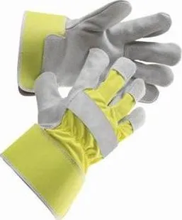 Pracovní rukavice CURLEW YELLOW - pracovní rukavice hovězí štípenka vel. 10,5