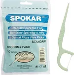 SPOKAR Dentální párátka s nití 50 ks