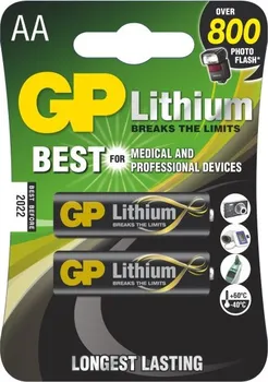 Článková baterie GP Lithium AA FR6 2 ks