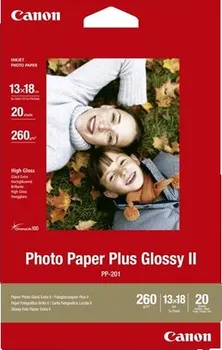 fotopapír Papír Canon PP-201 paper 13x18cm fotopapír lesklý, 20ks, 260g/m2 2311B018