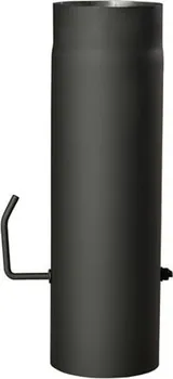 Kouřovod Roura kouřová s klap.120mm/500 t.1,5mm silnostěnná, černá