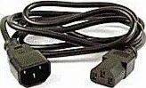 Prodlužovací kabel PremiumCord prodlužovací kabel napájení 240V, délka 2m IEC C13/C14