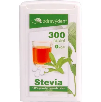 Sladidlo Zdravý den 100% přírodní Stevia tablety 300 ks